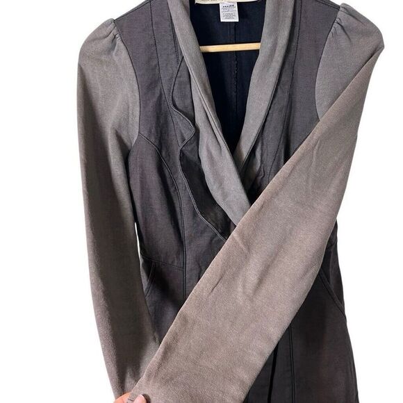 Prairie Underground Lagenlook Prince Blazer Jacket Size Small Organic Cotton - Picture 7 of 14